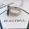 Adecuado para correa de reloj Apple s8 Applewatch Generaciones 1-7 Siete perlas aleación de diamante lateral correa de reloj iwatch se
