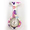 Reloj de Enfermera para Mujer Impermeable Reloj Colgante con Pin Simple Reloj de Bolsillo de Silicona Estudiante Prueba de Batería Reloj de Bolsillo para el Pecho de Doctor