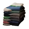 Meias Masculinas Modernas de Cano Médio, Meias Longas Esportivas Espessas Quentes Anti-Odor para Outono e Inverno, Meias Longas Retrô para Homens