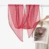 Banda para el cuello y el cabello nuevo estilo pañuelo de cuello bufanda de seda bufanda para mujer estilo francés coreano colección de atado de accesorios de cien diagonales lunares combinación de textura