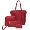 Bolso de Mujer de Cuatro Piezas con Patrón de Lichi Nuevo 2022 Bolso de Mano de Moda Simple Europeo y Americano Versátil Bolso de Mujer de Tendencia de Gran Capacidad