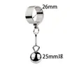 Juguete Sexual Anillo Metálico para Pene Colgante de Escroto de Acero Inoxidable Bola Colgante Ejercicio Físico de Estiramiento que Soporta Peso Anillo para Pene
