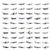 60 Adesivos de Grafite de Desenho Animado de Avião Realistas para Decoração Transfronteiriça de Malas, Garrafas de Água e Carros - Atacado