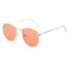 Nuevas Gafas de Sol Poligonales con Montura de Metal Tendencia Europea y Americana Montura Pequeña Color Deslumbrante Mercurio Gafas de Sol Oceánicas