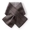 Bufanda de cachemira perforada, unisex, moda otoño/invierno de cachemira, a rayas, versátil, para calentar el cuello, tejida y perforada