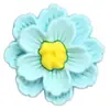 Flores Coloridas Adesivos de Borracha Macia 3D Decorações Planas para Capas de Celular Papelaria Acessórios de PVC 3D Acessórios para Joias DIY