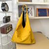 Bolso de Hombro Versátil Casual de Moda Harajuku Bolsa de Compras Perezosa Color Sólido Versión Coreana Ins Bolso Sencillo de Empanada Gran Capacidad