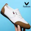 Zapatos de Hombre verano nuevos zapatos de cuero hombre cuero transpirable casuales zapatos coreanos versátiles jóvenes zapatos para conducir suela blanda zapatos mocasines