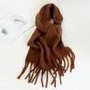 Bufanda de Color Sólido para Mujer Invierno Nuevo Bufanda de Imitación Cachemir Europea y Americana Bufanda Cálida Multicolor Transfronteriza Chal Largo Venta al por Mayor