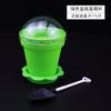 Mousse Cup descartável bolo vaso de flores copo de sorvete DIY bolo copo conjunto com tampa e pá iogurte copo