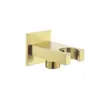 Soporte de pared empotrado oculto de cobre puro para ducha de mano, soporte para rociador de mano, juego de accesorios de asiento de pared, fabricante