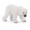 Figura Realista de Urso Polar Estatueta de Animal Ártico Modelo de Vida Selvagem em PVC Brinquedo Educacional para Crianças Escultura Mini de Urso Branco para Aprendizagem Precoce Papel P