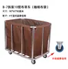 Carrito de lino para habitación de hotel, carrito de servicio de trabajo, carrito de acero inoxidable, carrito de almacenamiento y recolección para lavandería y tintorería