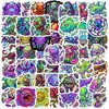 Pegatinas de Monstruos Psicodélicos de Nuevo Estilo Transfronterizas 50 Monstruos de Dibujos Animados Coloridos Creativos Pegatinas Impermeables de Graffiti de Moda