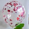 Comercio exterior transfronterizo Bola de látex de lentejuelas de 12 pulgadas Bola de película de aluminio amor de cinco ángulos bola de aire flotante suministros de decoración para fiestas