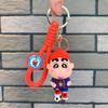 Chaveiro de pvc com pingente de desenho animado pequeno de futebol requintado, presente de boneca de desenho animado, bolsa escolar, chaveiro, enfeites