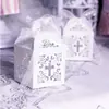 Cruz de Comunión Transfronteriza Bolsa de Dulces Hueca para Boda Caja de Dulces Blanco Hielo Caja de Papel para Chocolates de Boda Al por Mayor en Stock