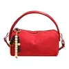 Bolso tipo almohada de mano Retro Francés Maillard para Mujer 2025 Otoño Popular Versátil Deslustrado Bolso de Hombro Cruzado de Moda