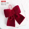 2026 Decoraciones Navideñas de Venta Caliente Transfronterizas Lazo Navideño Colgante de Lazo de Terciopelo Rojo Tridimensional