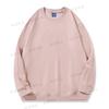 Moletom Chinês de Algodão 320g para Outono e Inverno, Gola Redonda, Espessado, Ombro a Ombro, Tops Casuais Masculinos e Femininos, Mangas Longas, Cor Lisa, com Estampa de Logo