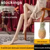 Meias finas anti-arranque para primavera e verão, atacado, qualquer corte, meias de abacaxi, artefato de perna invisível, meia-calça sexy feminina