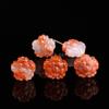 Jingde joyería jade rojo del sur natural tallado cuentas sueltas individuales accesorios garra de gato valiente cuentas para joyería diy al por mayor