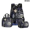 3D Producto Nuevo Prisión Azul 2 Bluelock Mochila Escolar Lonchera Estuche para Lápices Juego de Tres Piezas Estampado