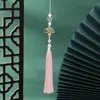 Ventoinha de Bambu Verde Borboleta Pingente de Borla Novo Estilo Estilo Antigo Acessórios Hanfu Estilo Étnico Broche Qipao Feminino 13cm Borla
