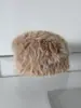 Blogger Ins de Corea del Sur Sombrero de Pescador con Imitación de Piel Peluda Principal para Mujer Lindo Sombrero de Cubeta Peludo Blanco de Felpa para Mujer Invierno