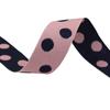 Cinta de tela de doble cara con puntos de color a juego para sombreros, lazos, cajas de regalo, accesorios de embalaje, cintas para hornear