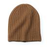 Gorro con Tira de Cachemira Pura Otoño e Invierno Nuevo Cálido Transpirable de Raya Grande Tejido