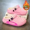 Chinelos de Algodão Estilo Pai e Filho, Sapatos de Algodão Ultra Confortáveis para Homens, Chinelos de Algodão Quentes com Solado Grosso para Inverno, Sapatos de Algodão Antiderrapantes para Interior para Mulheres