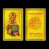 Estátua de Buda, Cartão de Buda Portátil de Metal, Bodhisattva Guanyin, Bodhisattva Ksitigarbha, Cartão Portátil de Paz com Impressão Personalizada, Cartão Dourado