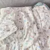 Producto estrella de transmisión en vivo de TikTok: Pijama de mujer para primavera y otoño, algodón nube de manga larga y pantalón largo, conjunto de ropa de casa para mujer estilo crema con dibujos animados