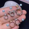 El soporte vacío para colgante de plata 925 de Caibao Jewelry se puede incrustar con todo tipo de piedras desnudas. Las ventas directas de fábrica pueden ser dingzhi.