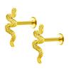 Aretes Transfronterizos de Nuevo Estilo Aretes de Metal de Acero Inoxidable Zircón Micro-Incrustado Aretes para el Cartílago de la Oreja Joyería de Comercio Exterior Accesorios de Alta Gama para Mujer