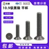 Tornillos de Cabeza Avellanada Hexagonal de Acero al Carbono Grado 10.9 Níquel Negro M2-M8 Tornillos de Cabeza Plana Hexagonal Niquelados en Stock Venta Directa
