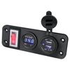 Nuevo Coche Modificado Uno-A-Tres Pantalla Digital USB Cargador de Coche para Teléfono Móvil 3.1A Cargador USB Dual para Coche Base Femenina