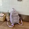 2026 Estilo Coreano Nuevo Verano Lunares Nailon Picnic Montañismo Bolsa Repelente al Agua Mochila Exterior Mochila Pequeña Mochila Escolar