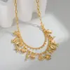 Venta Caliente Transfronteriza Collar de Animales Marinos Acero Inoxidable Colgante de Caracola Estrella de Mar Concha Diseño de Apilamiento Cadena para Clavícula Mayoreo