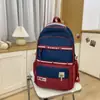 Mochila de Nuevo Estilo 2026 para Mujer, Mochila de Moda Coreana de Gran Capacidad, Bolso de Viaje para Computadora de Color Contrastante de Moda, Mochila Escolar