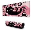 Venta caliente transfronteriza: lindo gatito, teclado de computadora rosa extragrande para oficina y aprendizaje, tapete de escritorio extragrande.