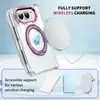 El Nuevo Modelo es Adecuado para Fundas de Teléfono Móvil Plegable de Apple. Es Adecuado para iPhone Duo Fundas Plegables para Teléfono Móvil con Soporte Magnético Transparente