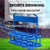 Suporte de copo de água esportivo atacado suporte de garrafa de água para treinamento de futebol dobrável 8 furos suporte para bebida de atleta suporte de copo de água