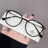 El armazón de gafas Qianai marrón frío se puede equipar con gafas graduadas, armazón de gafas tr90, gafas para mujer ultraligeras para miopía, ópticas anti luz azul