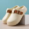 Zapatos de Plataforma Burkan para Mujer Verano Nuevo Antideslizantes Punta Cerrada Resistentes al Desgaste Hebilla Exterior EVA No Huelen Mal Calzado para Acampar