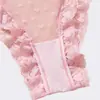 Bragas de Encaje Dulce Amor Europeo y Americano Ultra Delgadas Florales Sexy Puro Deseo Cintura Media Sexy Ropa Interior Lista para Usar para Mujeres