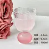 Copo de Vidro Rosa Fosco com Design de Bolhas de Nicho, Copo de Licor de Alta Estética, Copo Criativo para Micro-Bebida, Copo de Dose Única