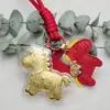 Llavero de Oro Puro 999 "Hazte Rico al Instante", Regalo de Año Nuevo del Año del Caballo, Colgante de Caballo Pequeño, Recuerdo para la Prosperidad Instantánea