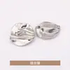 Broche de metal amassado, fecho de corsage retrô estiloso, acessório para roupa, pino antiderrapante
